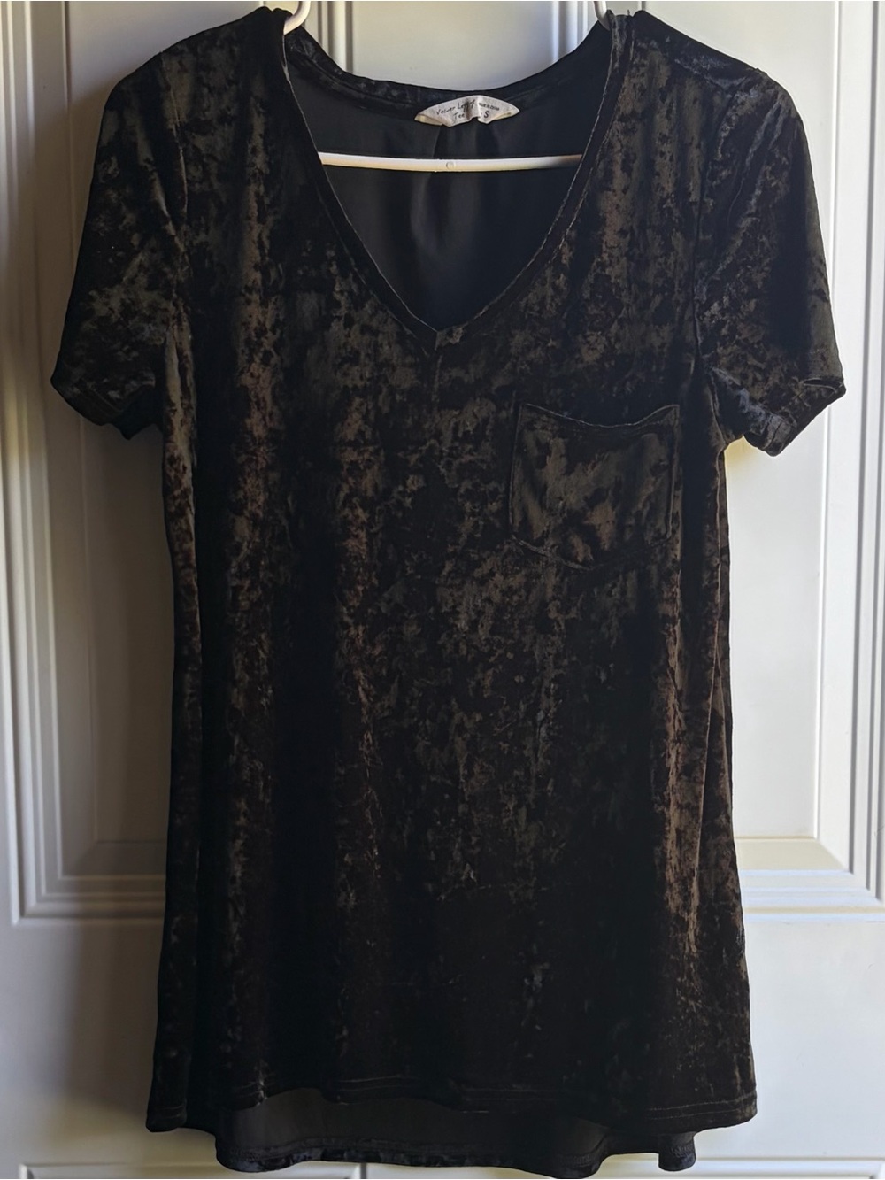 Black Velvet Women's Top